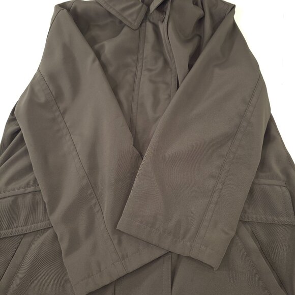 HILARY RADLEY BROWN COAT WOMEN'S SIZE 8 FULL ZIP 3 BUTTON CLOSURE ❗*NO LINING*❗. - Picture 9 of 16